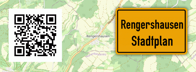 Stadtplan Rengershausen, Kreis Bad Mergentheim