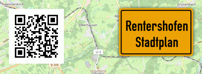 Stadtplan Rentershofen, Allgäu