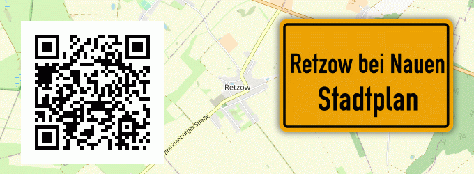 Stadtplan Retzow bei Nauen