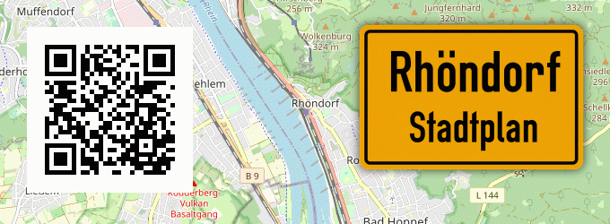 Stadtplan Rhöndorf, Rhein