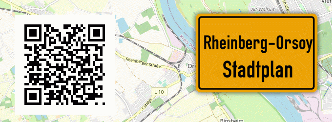Stadtplan Rheinberg-Orsoy