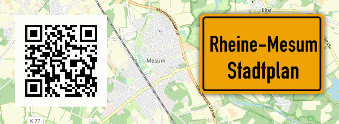 Stadtplan Rheine-Mesum
