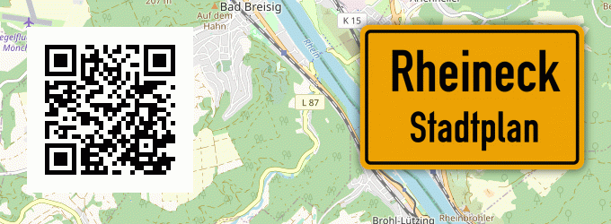 Stadtplan Rheineck