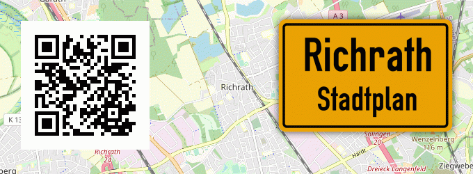 Stadtplan Richrath, Rheinland