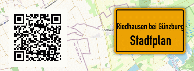 Stadtplan Riedhausen bei Günzburg