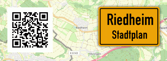 Stadtplan Riedheim, Kreis Günzburg