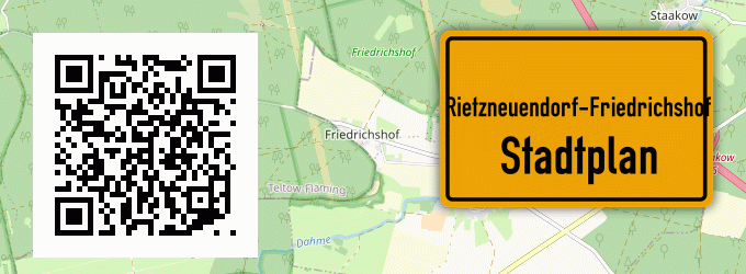 Stadtplan Rietzneuendorf-Friedrichshof
