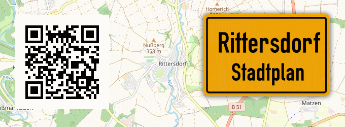Stadtplan Rittersdorf, Eifel