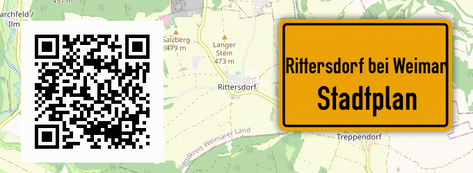 Stadtplan Rittersdorf bei Weimar, Thüringen