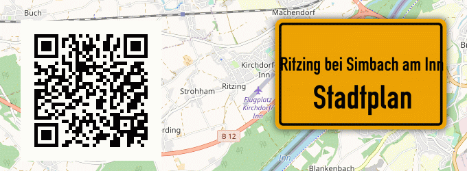 Stadtplan Ritzing bei Simbach am Inn