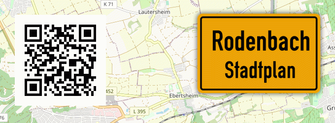Stadtplan Rodenbach, Kreis Fulda