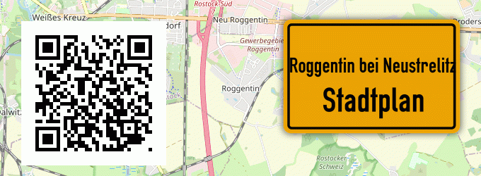 Stadtplan Roggentin bei Neustrelitz
