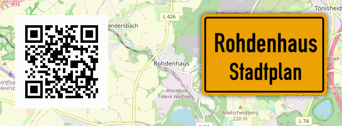 Stadtplan Rohdenhaus