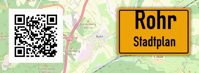 Stadtplan Rohr, Kreis Kempten, Allgäu