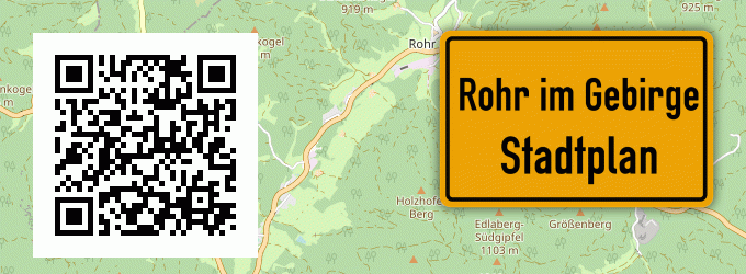 Stadtplan Rohr im Gebirge