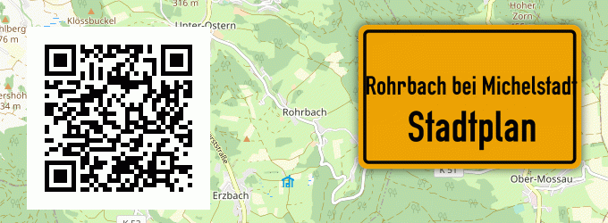 Stadtplan Rohrbach bei Michelstadt