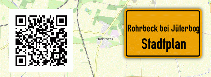 Stadtplan Rohrbeck bei Jüterbog