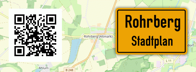 Stadtplan Rohrberg, Altmark
