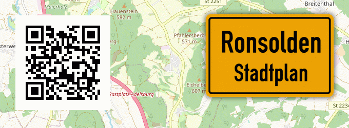 Stadtplan Ronsolden, Oberpfalz
