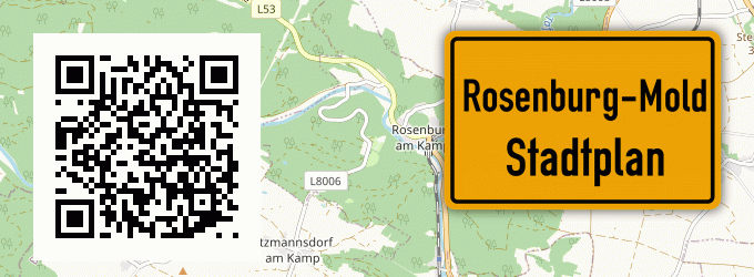 Stadtplan Rosenburg-Mold