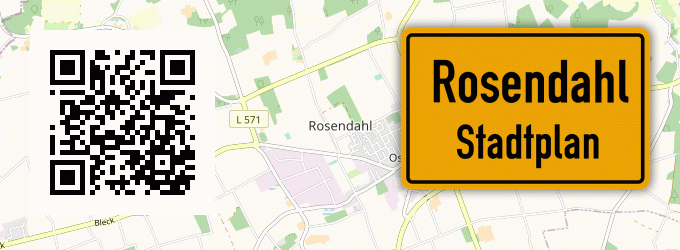 Stadtplan Rosendahl, Westfalen