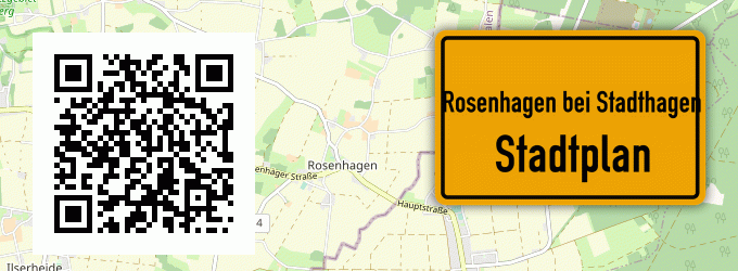 Stadtplan Rosenhagen bei Stadthagen