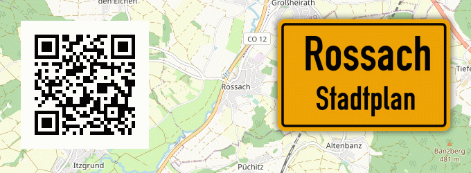 Stadtplan Rossach, Oberfranken