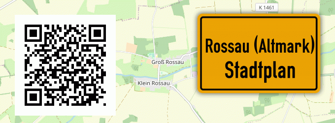 Stadtplan Rossau (Altmark)