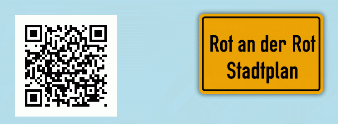 Stadtplan Rot an der Rot