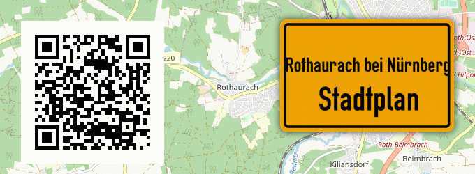 Stadtplan Rothaurach bei Nürnberg