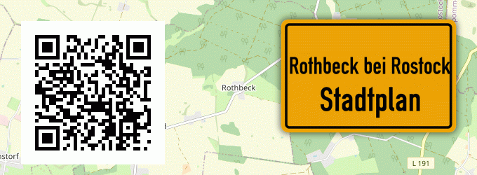 Stadtplan Rothbeck bei Rostock