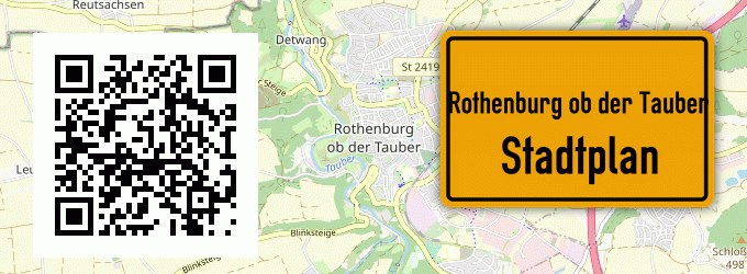 Stadtplan Rothenburg ob der Tauber