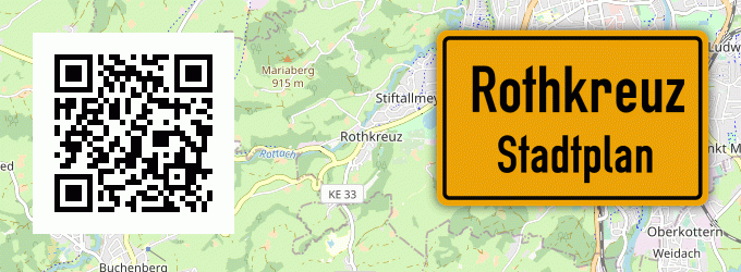 Stadtplan Rothkreuz, Allgäu