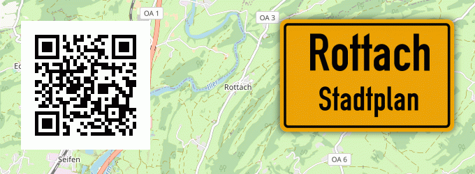 Stadtplan Rottach, Allgäu