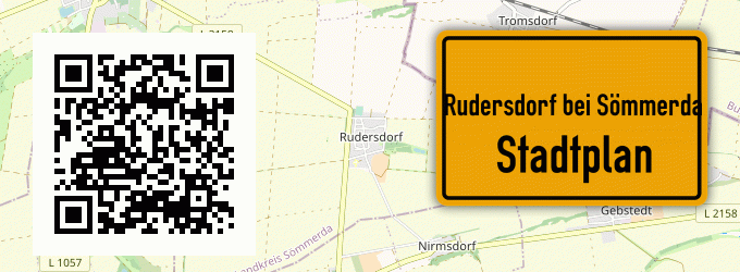 Stadtplan Rudersdorf bei Sömmerda