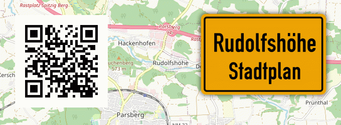 Stadtplan Rudolfshöhe, Oberpfalz