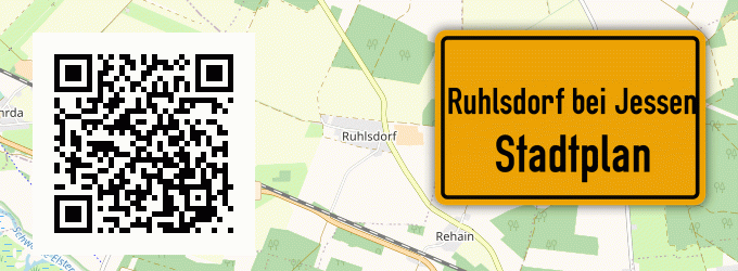 Stadtplan Ruhlsdorf bei Jessen, Elster