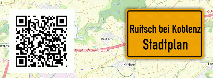 Stadtplan Ruitsch bei Koblenz