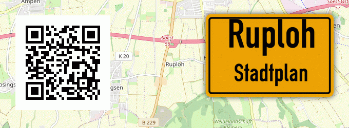Stadtplan Ruploh, Westfalen