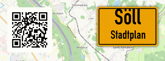 Stadtplan Söll