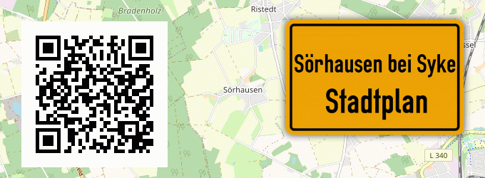 Stadtplan Sörhausen bei Syke