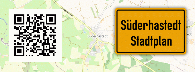 Stadtplan Süderhastedt, Holstein