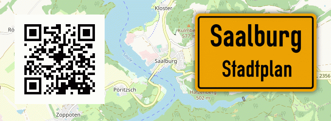 Stadtplan Saalburg, Saale