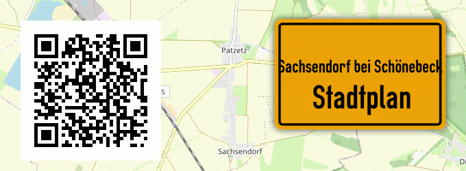 Stadtplan Sachsendorf bei Schönebeck
