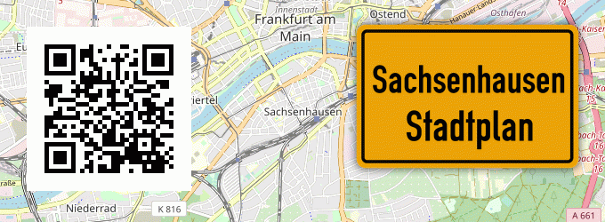 Stadtplan Sachsenhausen, Waldeck