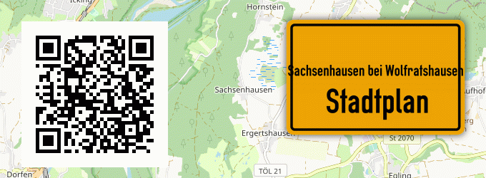 Stadtplan Sachsenhausen bei Wolfratshausen