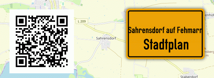 Stadtplan Sahrensdorf auf Fehmarn