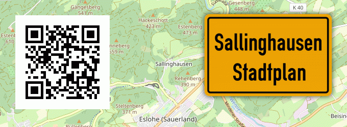 Stadtplan Sallinghausen, Sauerland
