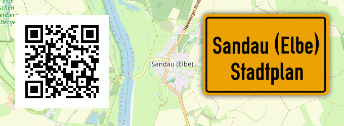 Stadtplan Sandau (Elbe)