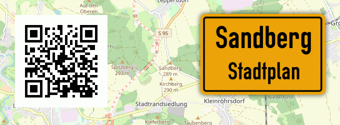Stadtplan Sandberg, Kreis Fulda